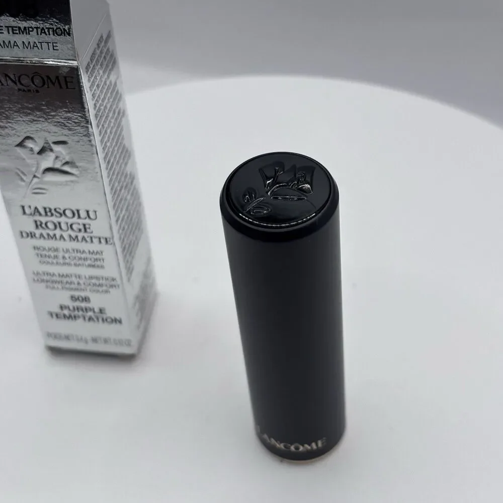 LANCOME ~ L'ABSOLU ROUGE DRAMA MATTE LIPCOLOR ~ # 508 PURPLE TEMPTATION ~ BOXED
